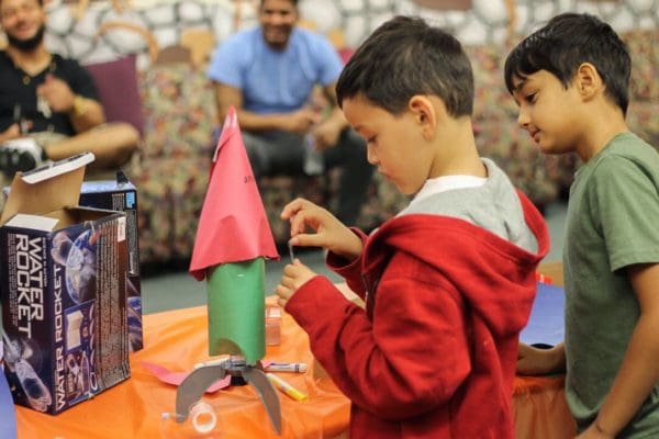 12-9-17 Water Rockets at Southwest Regional Library 10 Water Rockets at Southwest Regional Library